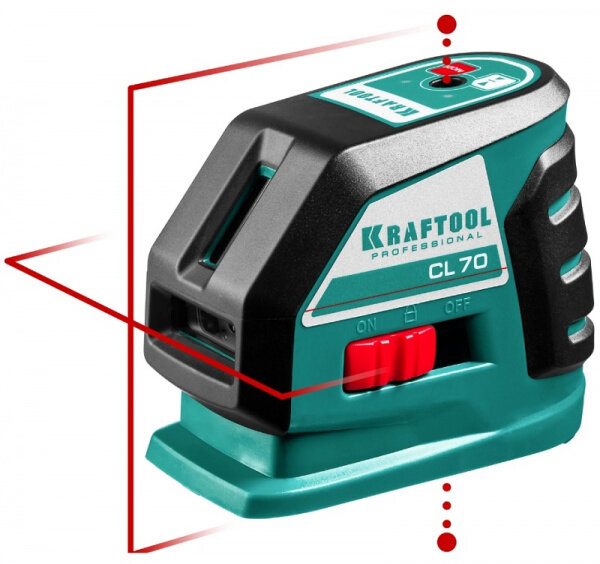 Нивелир лазерный линейный Kraftool "CL-70-3", IP54, 34660-3