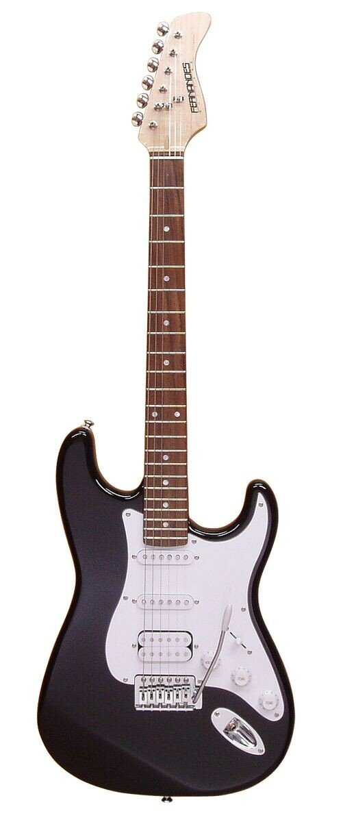 Fernandes LE-1Z BLK/ L электрогитара Stratocaster HSS, цвет чёрный