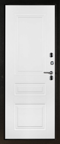 Дверь входная Поларис, 86*205, белый матовый, с левосторонним открыванием - фотография № 2