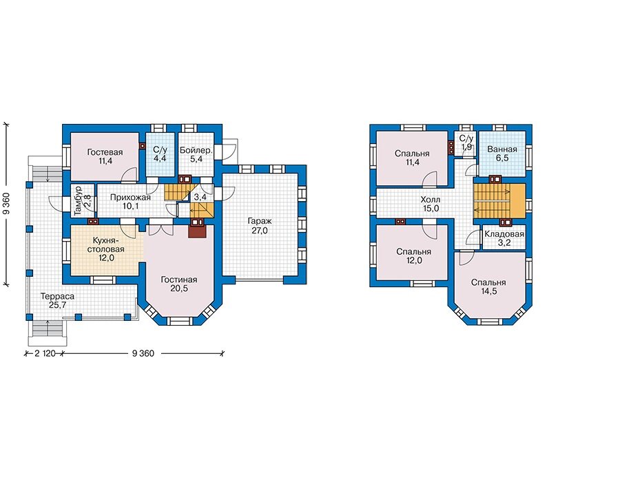 Проект дома Plans-42-37 (162 кв.м, кирпич) - фотография № 2