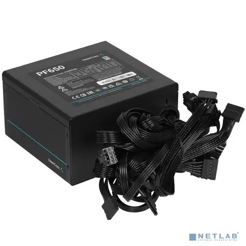 Deepcool Блок питания Блок питания Deepcool ATX 650W PF650 80 PLUS (20+4pin) APFC 120mm fan 6xSATA RTL