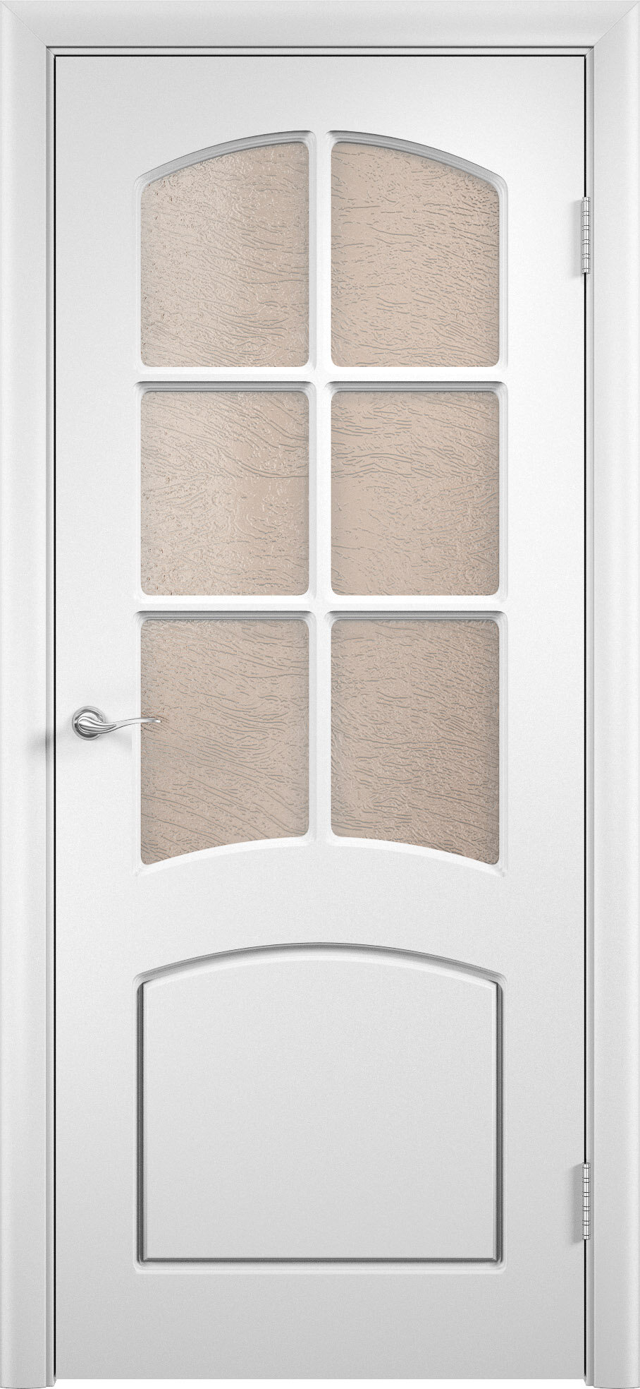 Межкомнатные двери Verda облицованные ПВХ Кэрол со стеклом