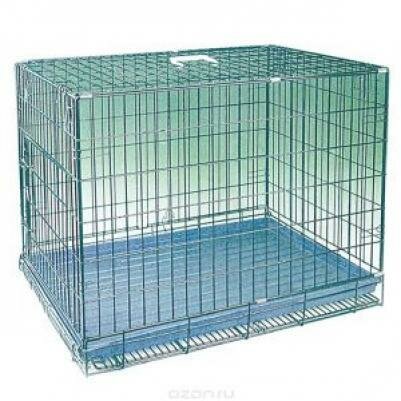 Triol клетка для собак и кошек, оцинкованная 770x560x640мм, Серебро (1 шт)