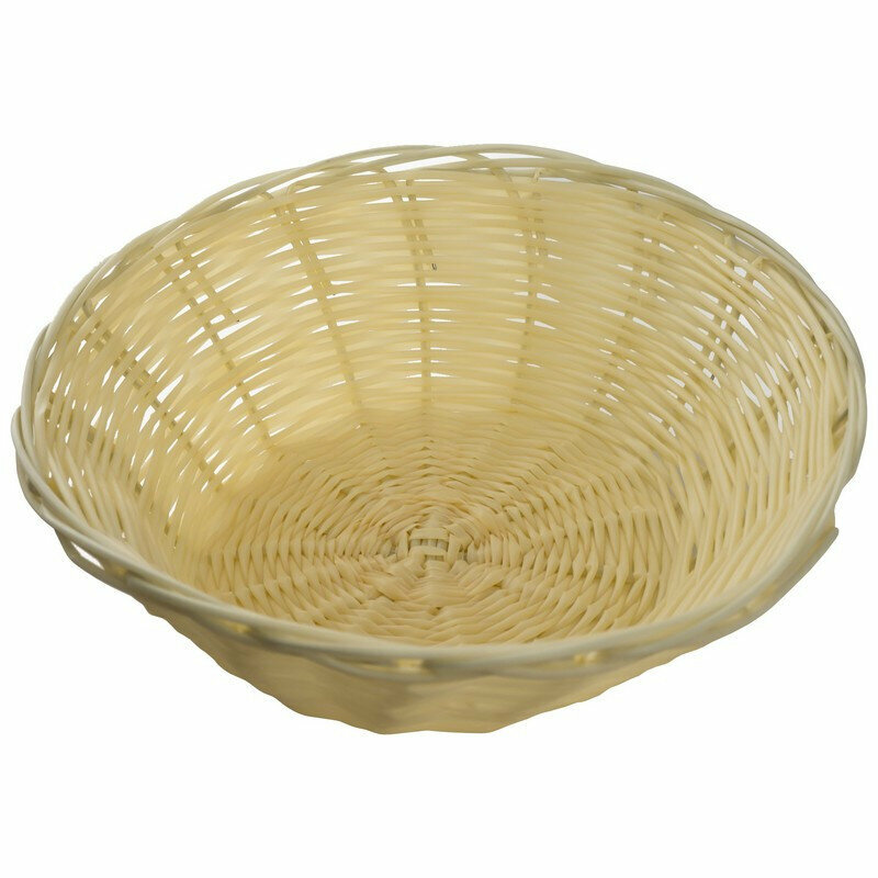 Корзина для хлеба Gastrorag плетеная круглая пластиковая диаметр 22 см высота 6 см, 855470
