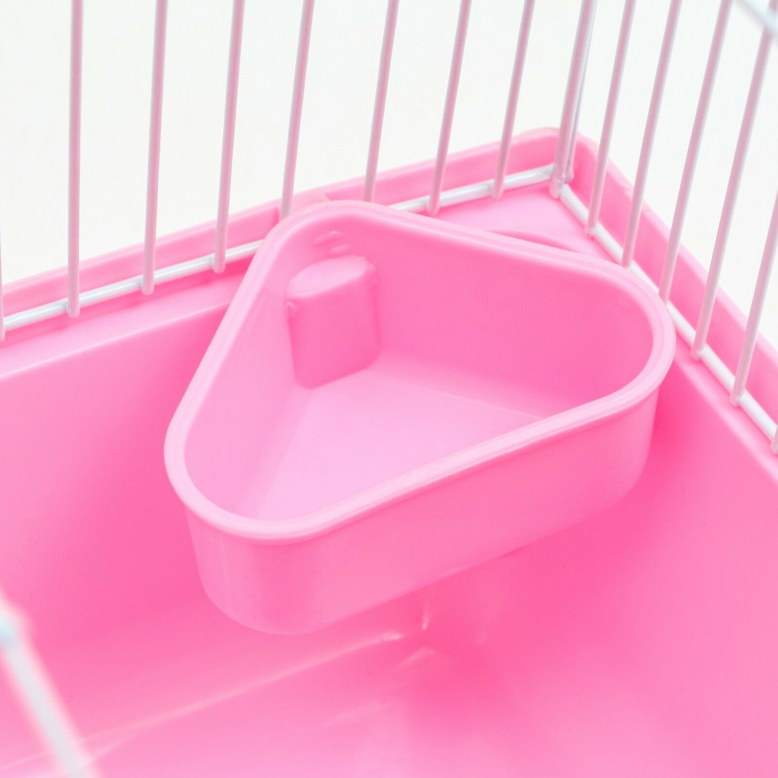 Клетка для грызунов "Пижон", 23 х 17 х 17 см, розовая - фотография № 7