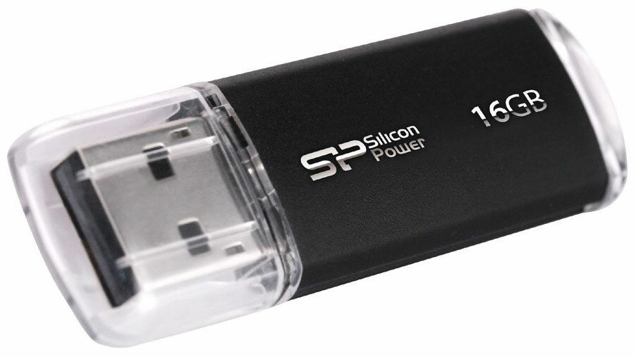 Флеш-накопитель Silicon Power 16Gb ULTIMA II-I Series SP016GBUF2M01V1K USB 2.0 чёрный