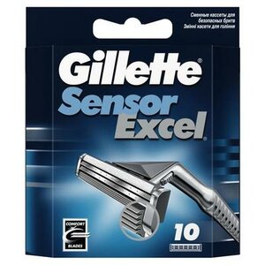 Фото Сменные кассеты для бритья Gillette Sensor Excel, 10 шт. Gillette 1544140