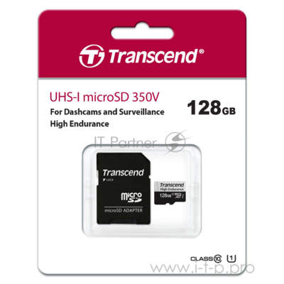 Transcend 128GB microSDXC Uhs-i U1 + microSD--SD Adapter .