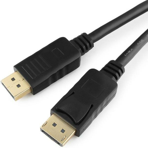 Кабель DisplayPort 5м Gembird CC-DP2-5M круглый черный