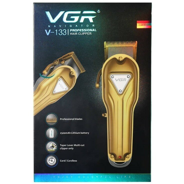 Машинка для стрижки VGR Professional V-133, золотой - фотография № 1