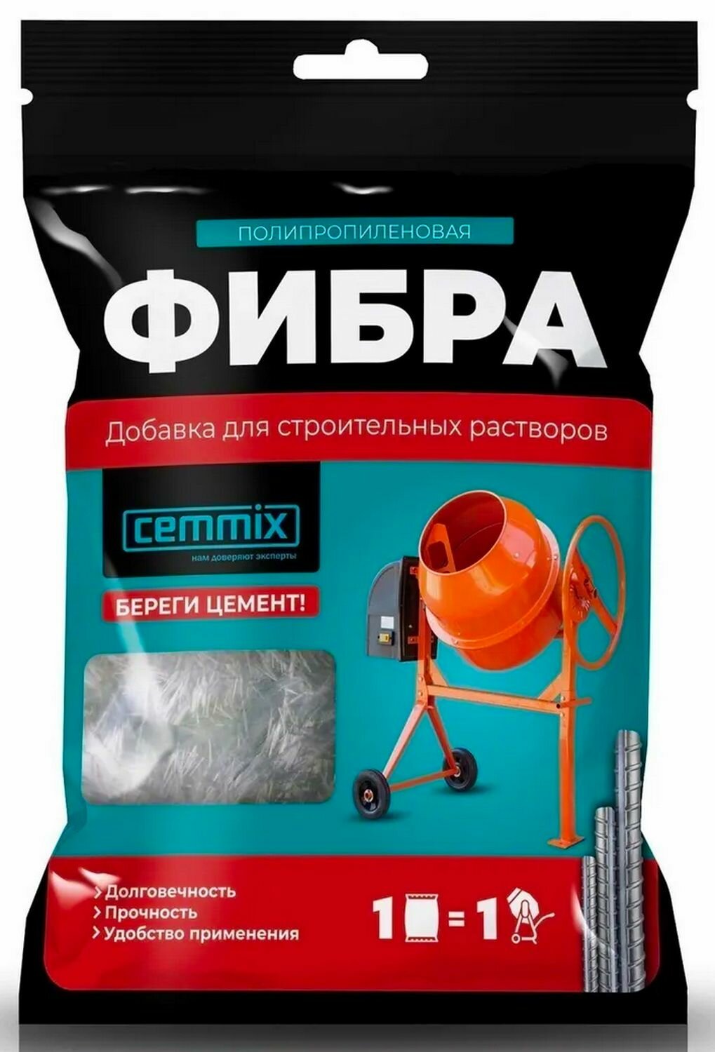 Фибра полипропиленовая Cemmix 150 гр