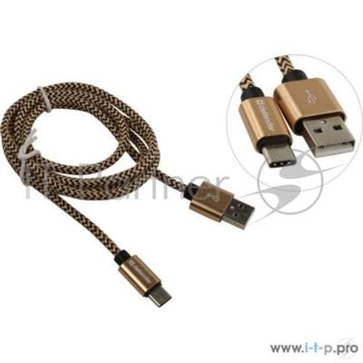  USB2.0 TO Type-c 1M Gold Usb09-03t 87812 Defender 87812