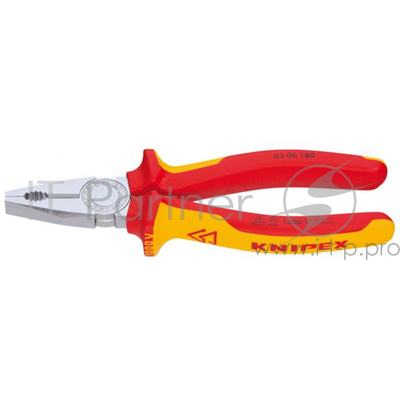 Пассатижи Knipex 0306180 1000V 180мм электротехнический. сталь инструментальная, закаленная KN-0306