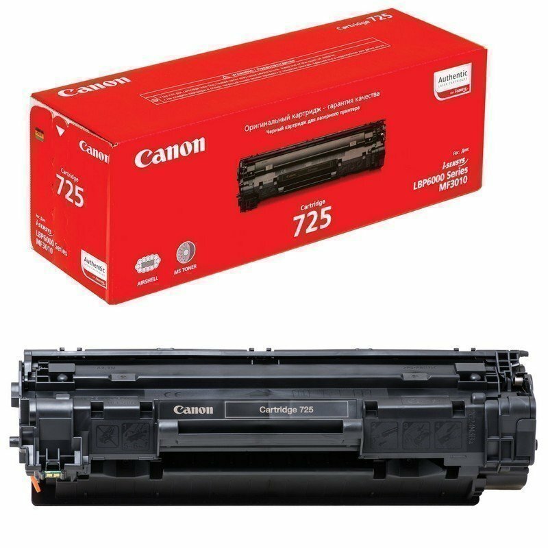 Картридж лазерный CANON (725) LBP6000/LBP6020/LBP6020B, оригинальный, ресурс 1600 стр, 3484B005