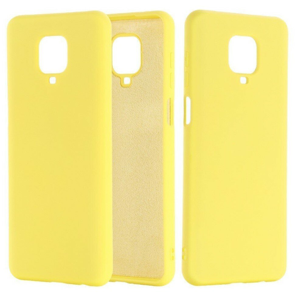 Силиконовый чехол Mobile Shell для Redmi Note 9S / Note 9 Pro / Note 9 Pro Max (желтый)