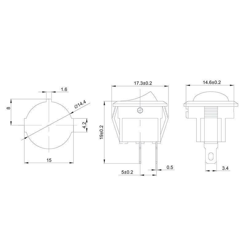   250 6 (2) ON-OFF  . Micro (RWB-105; SC-214) Rexant 36-2510