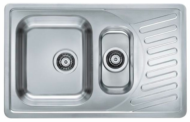 Кухонная мойка Alveus ELEGANT 110 SAT 90 810X510 с сифоном 1130555 (1009247)