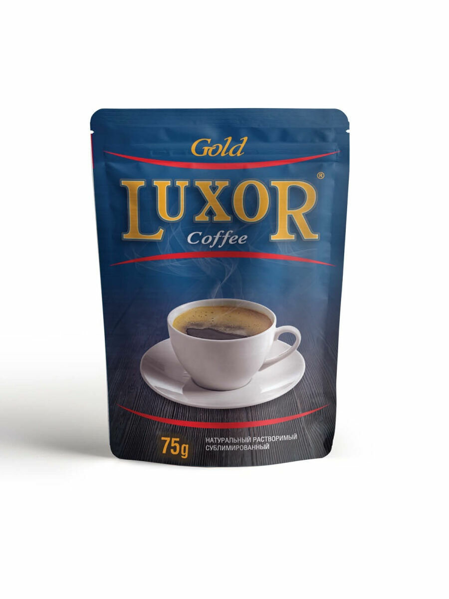 Люксор / Кофе Luxor Gold растворимый пакет 75 г x 5 шт.