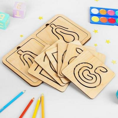 Линейки для рисования двумя руками, 10 дощечек Smile Decor 4274017 .