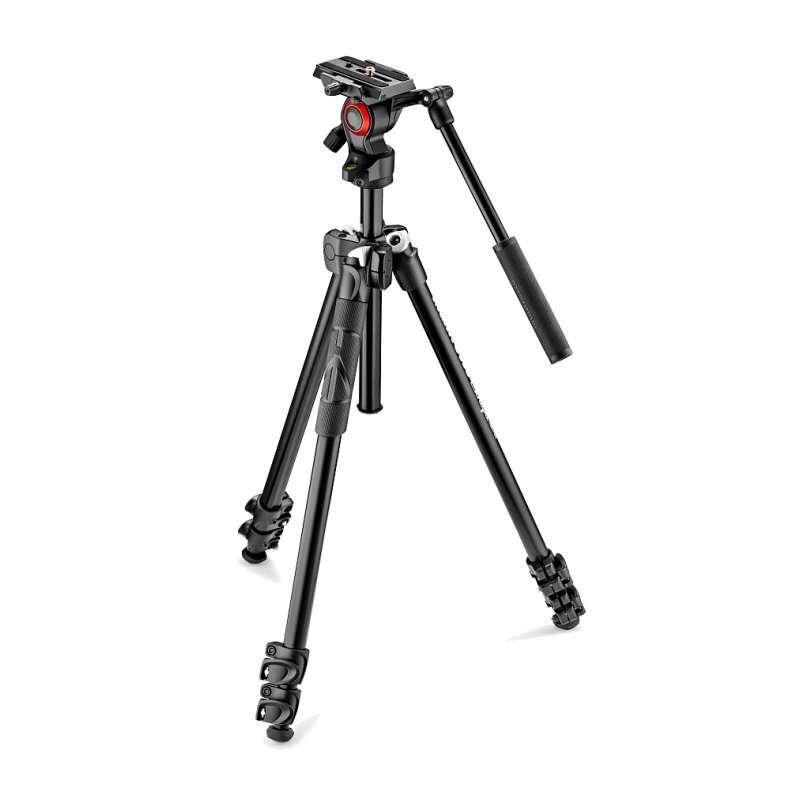 Штатив Manfrotto Light MK290LTA3-V алюминиевый сплав (с видеоголовой)