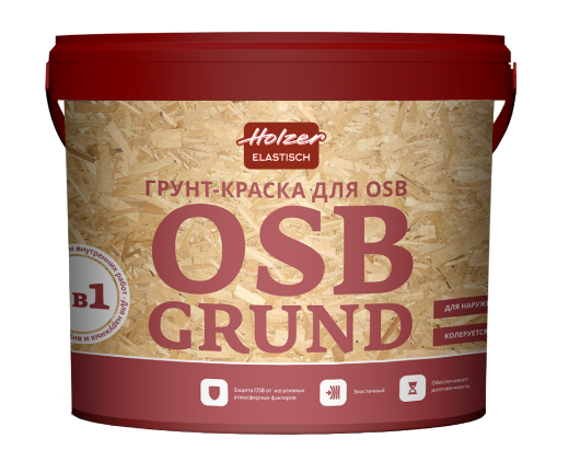 Holzer OSB Grund Грунт-краска (белый, база A, 4 кг)