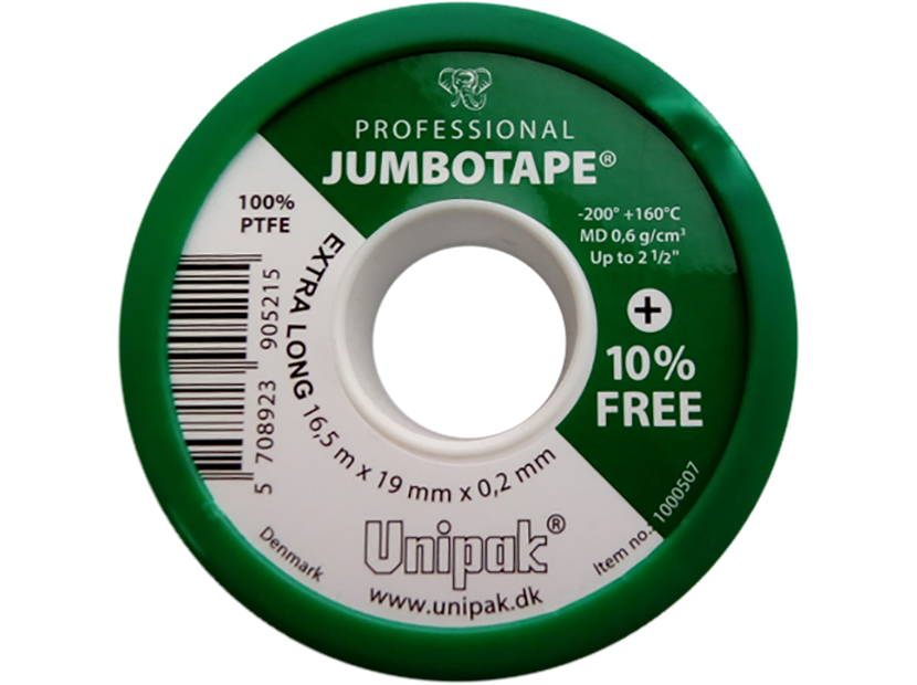 Лента JUMBOTAPE (165 м х 19 мм х 02 мм; MD=06 г/см³) (зел. упак.)