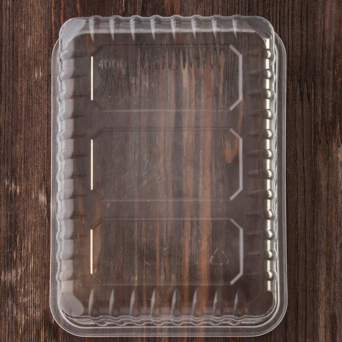 Набор одноразовых контейнеров, 1 л, 17,9×13,2×6,4 см, 50 шт, цвет прозрачный - фотография № 3