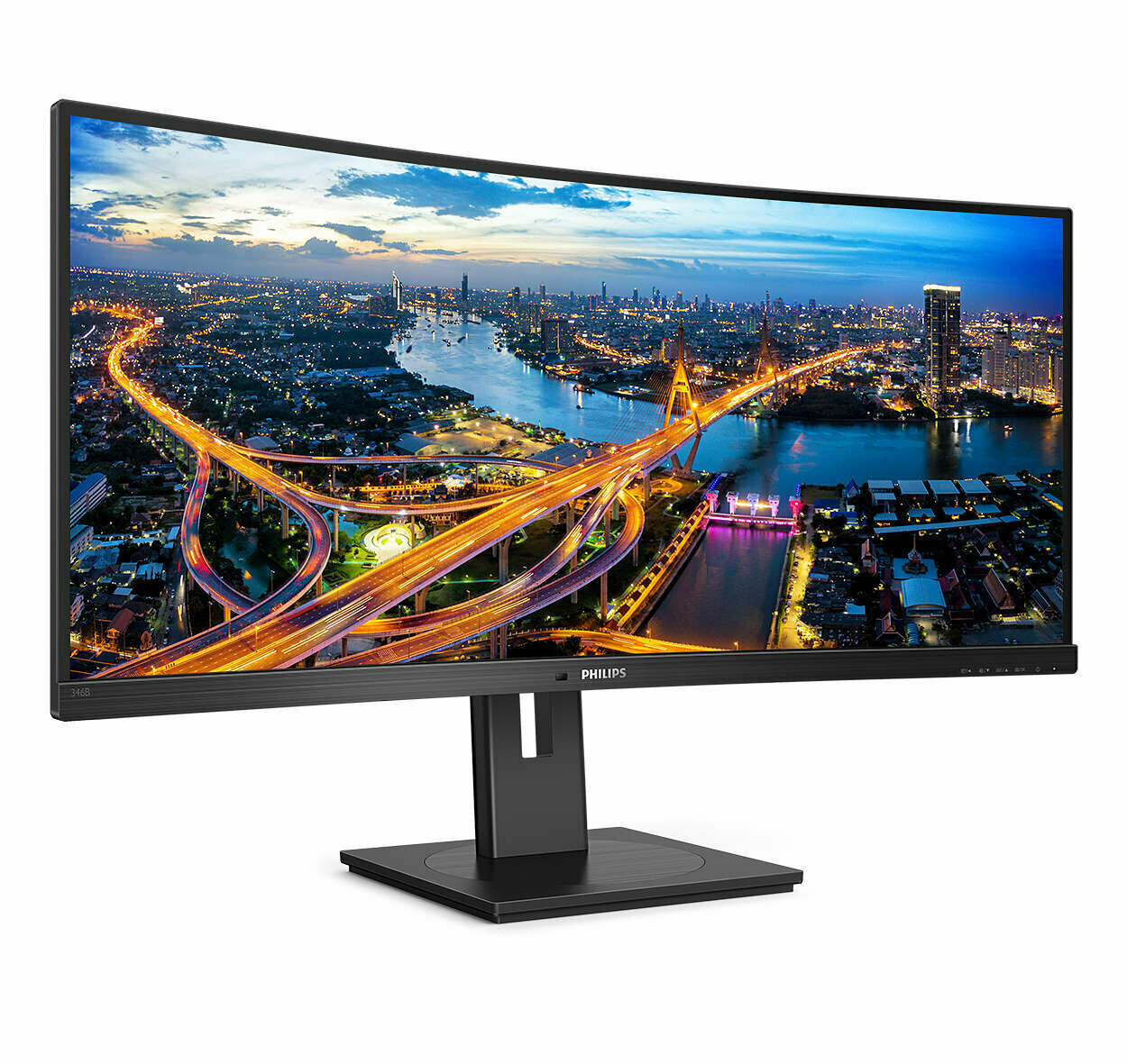 Монитор Philips 34"(3440x1440) Philips B Line 346B1C /матрица VA Матовая /Встроенные колонки