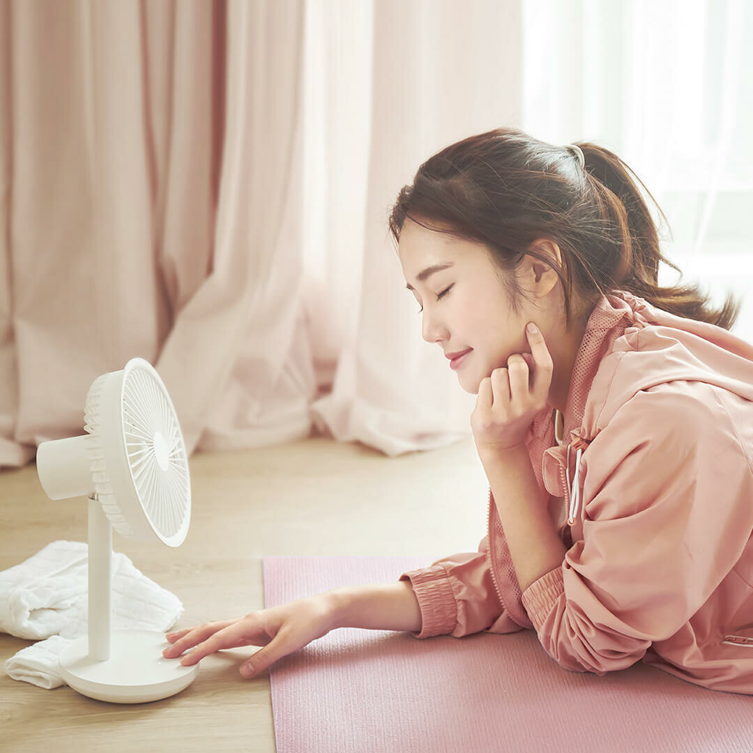 Портативный настольный вентилятор Xiaomi Mijia Prime Music Desktop Fan White - фотография № 6