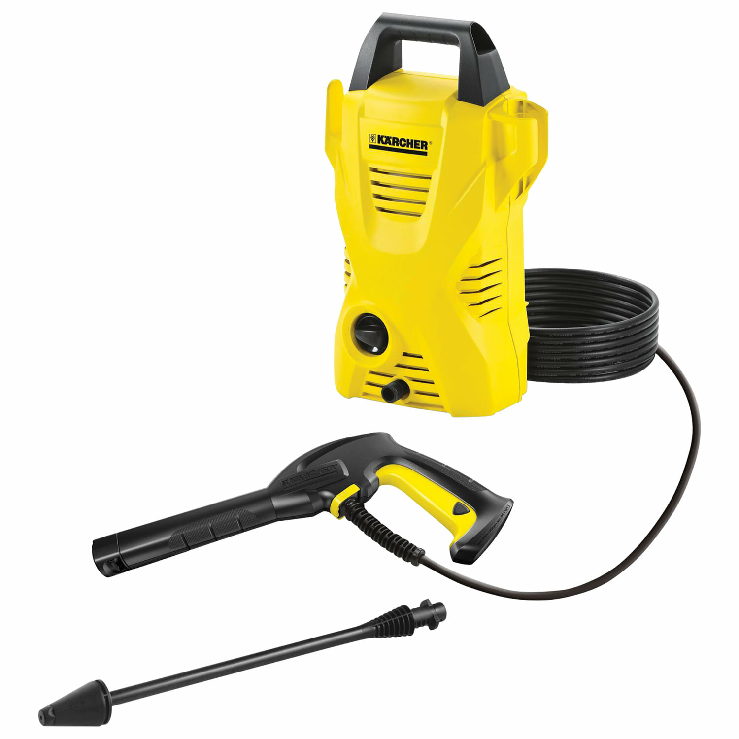 Минимойка KARCHER (керхер) K 2 Basic, мощность 1,4 кВт, давление 110 бар, шланг 3 м, 1.673-000.0 - фотография № 1