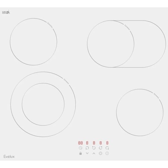 Электрическая варочная панель Evelux EVELUX HEV 642 W