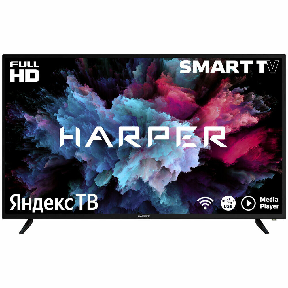 Телевизор ЖК 43" Harper 43F660TS черный