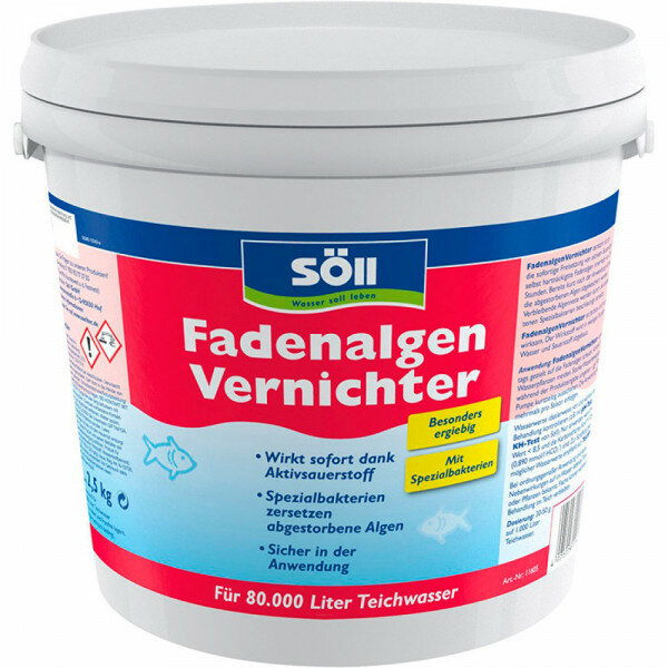 Средство против нитевидных водорослей SOLL FadenalgenVernichter 2,5 кг