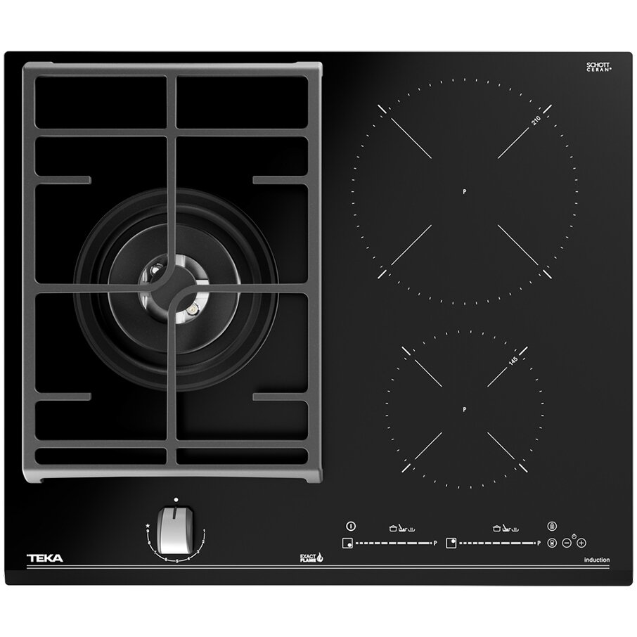 TEKA комбинированная варочная панель HYBRID JZC 63312 ABN BLACK