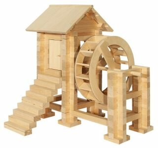 Деревянный конструктор Водяная мельница, 194 детали Пелси К615