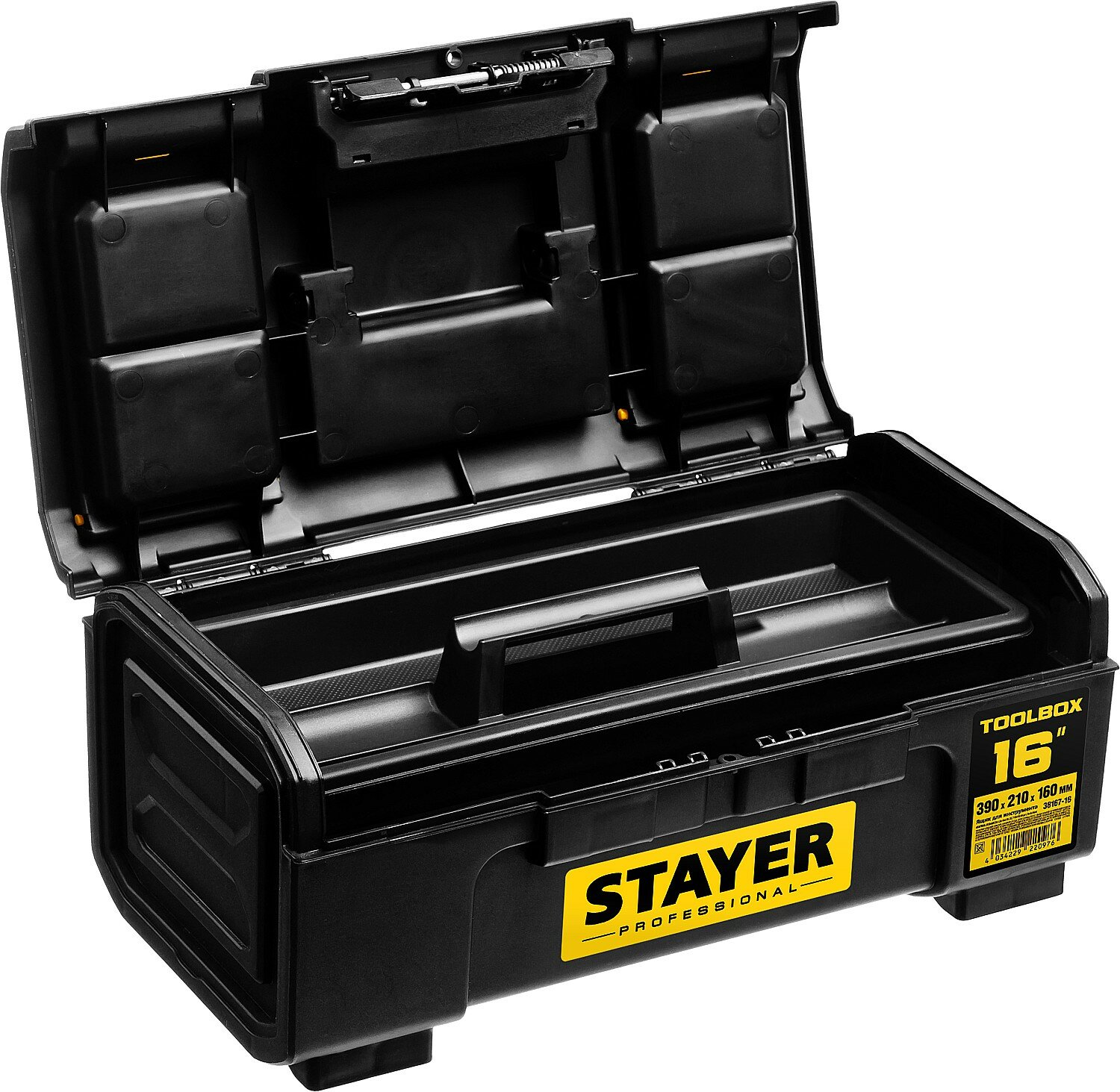 STAYER Ящик для инструмента "TOOLBOX-16" пластиковый, STAYER Professional