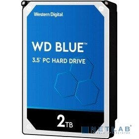 Western Digital Жесткий диск 2TB WD Blue (WD20EZAZ) Serial ATA III, 5400 rpm, 254Mb buffer