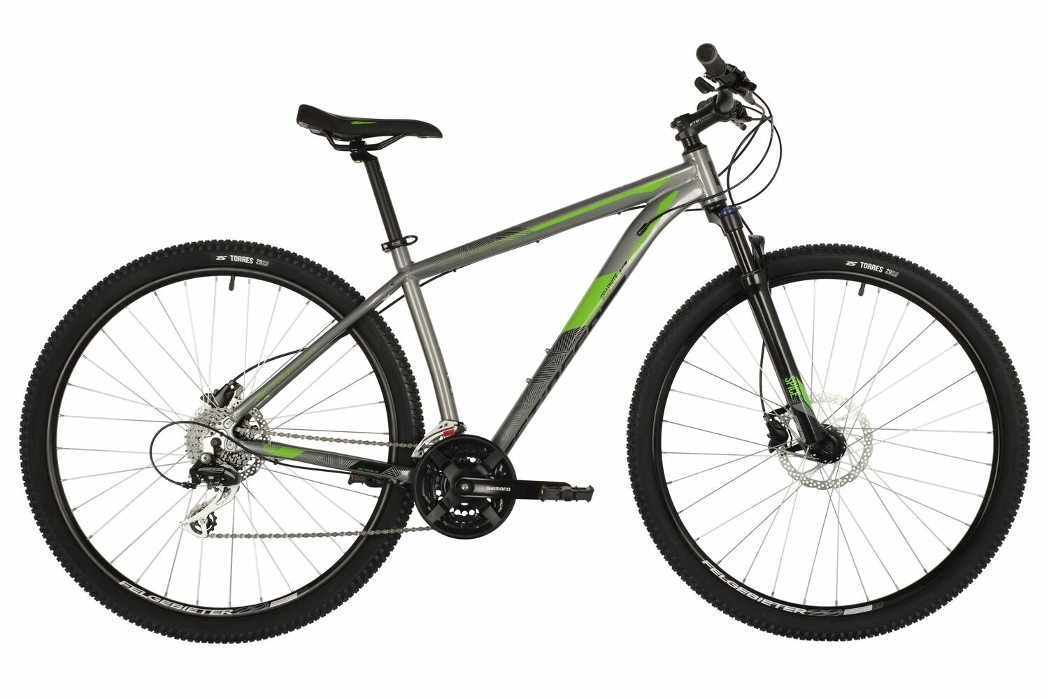 Велосипед STINGER GRAPHITE EVO 29" (2021) (Велосипед STINGER 29" GRAPHITE EVO серый, алюминий, размер 20")