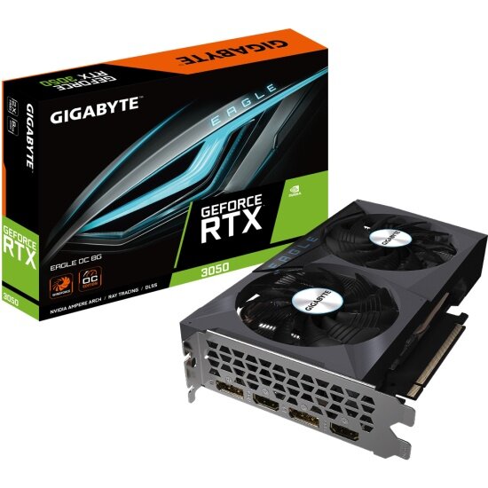 Видеокарта GIGABYTE GeForce RTX 3050 EAGLE OC 8G