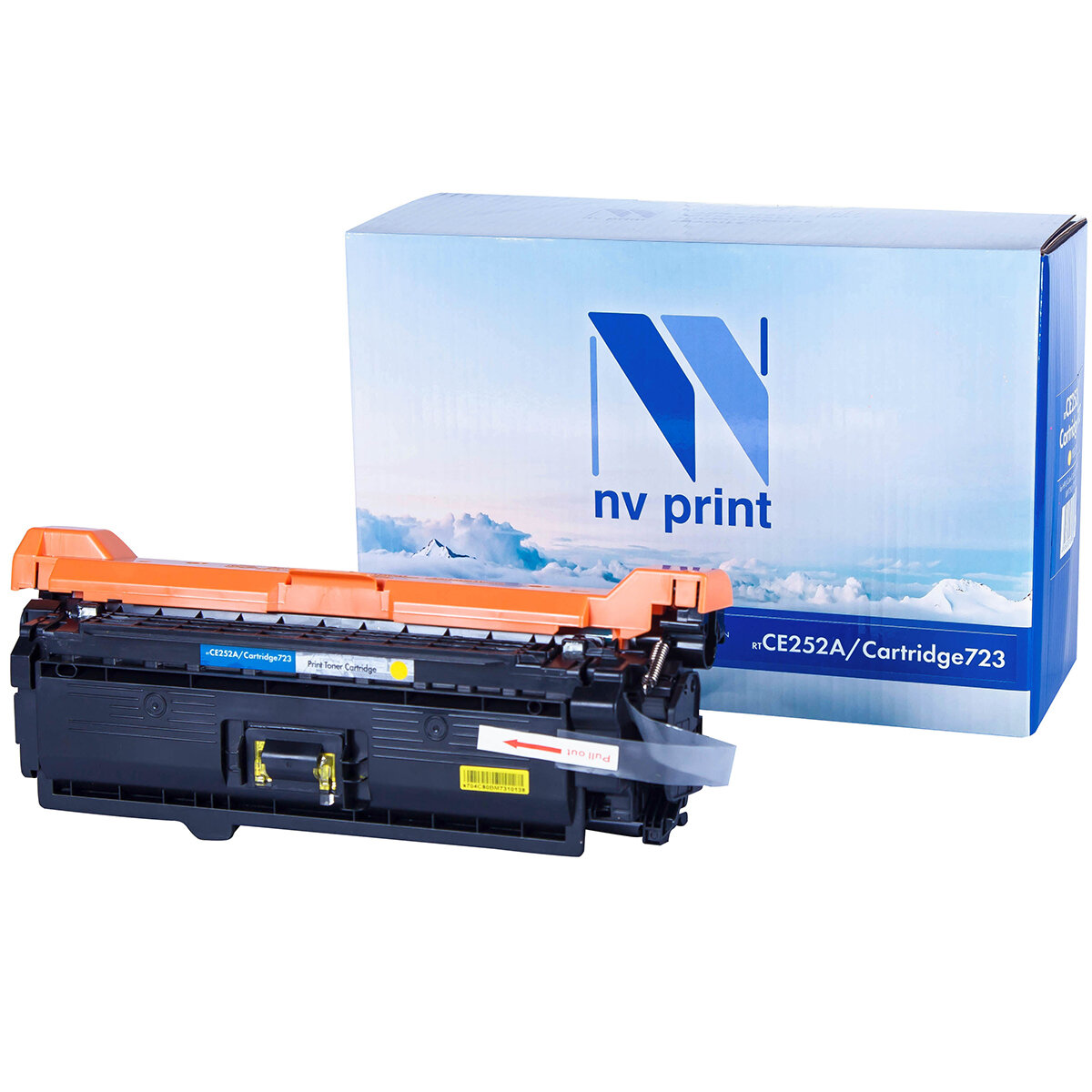 Совместимый картридж NV Print NV-CE252A/ 723 Yellow (NV-CE252A-723Y) для HP LaserJet Color CP3525, CP3525dn, CP3525n, CP3525x, CM353
