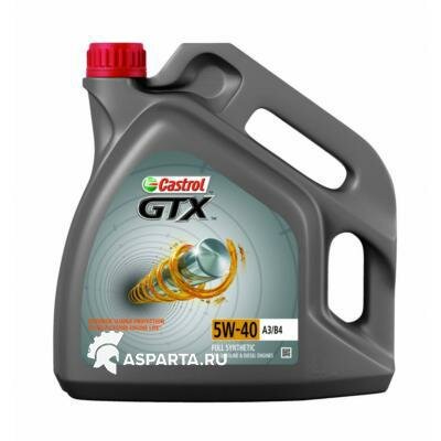 CASTROL 15B9F5 Масло CASTROL 5W40 GTX A3/B4 син 4л