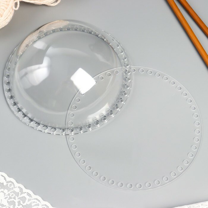 фото Основа для вязанных изделий акрил "Круглая" объемная набор 2 шт 17 см