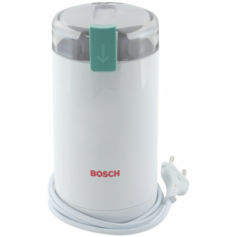 Кофемолка BOSCH MKM6000, комплект 2 шт., мощность 180 Вт, вместимость 75 г, пластик, белая