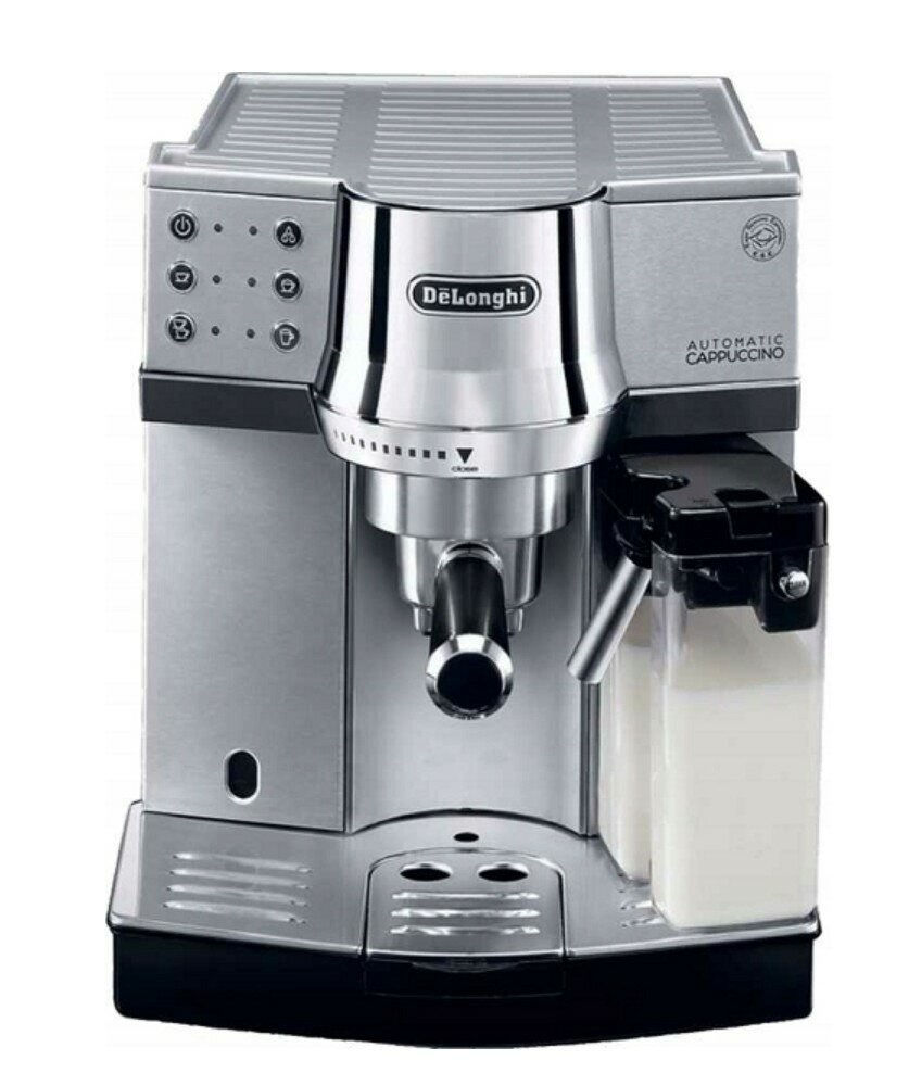 Кофеварка рожковая De'Longhi Dedica Cappuccino Maker EC 860, серебристый - фотография № 3