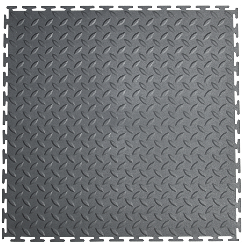 Плитка модульная виниловая Indastrial Classic 500х500х5мм промышленный пол серый RAL7037