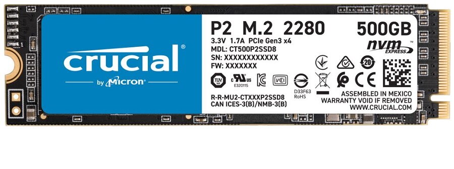 SSD-накопитель Crucial CT500P2SSD8