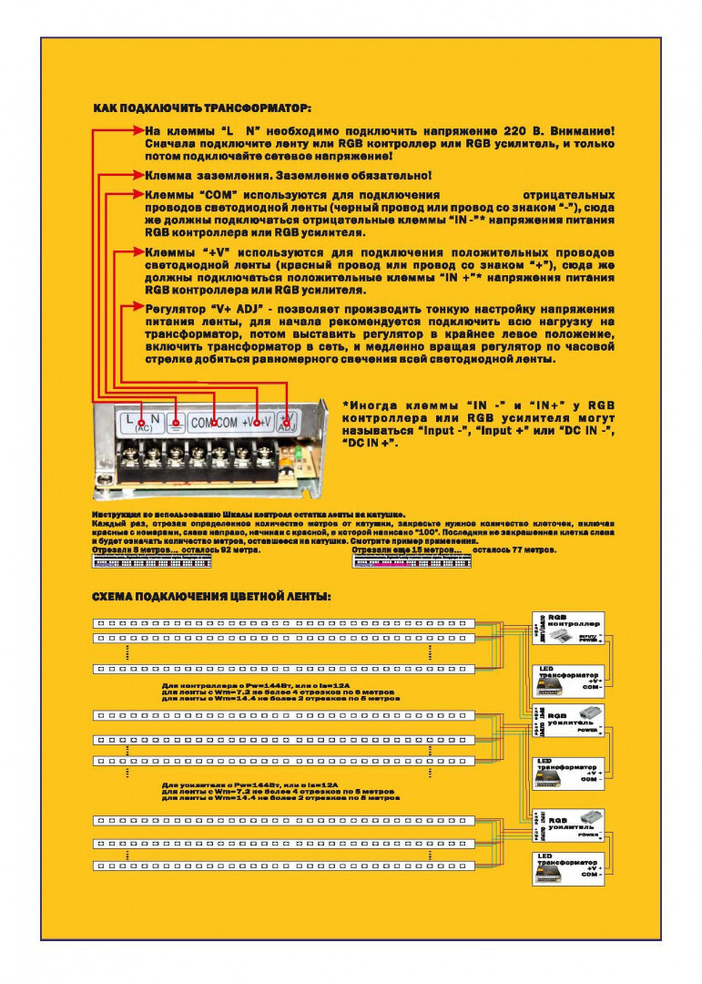 Lightstar (Цена за 1 м.) Лента цветного свечения Lightstar 400050 - фотография № 5