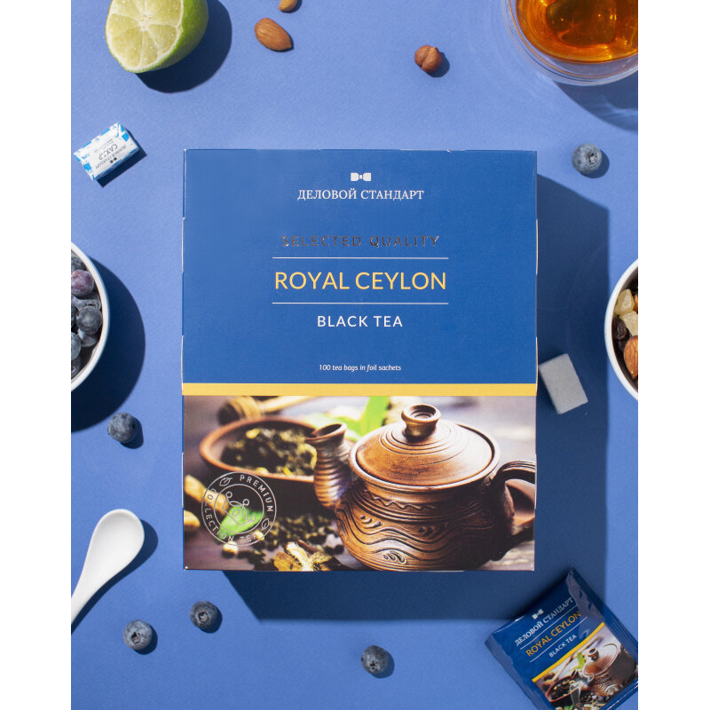 Чай Деловой Стандарт Roayl Ceylon черн. 100 пакx2гр - фотография № 1