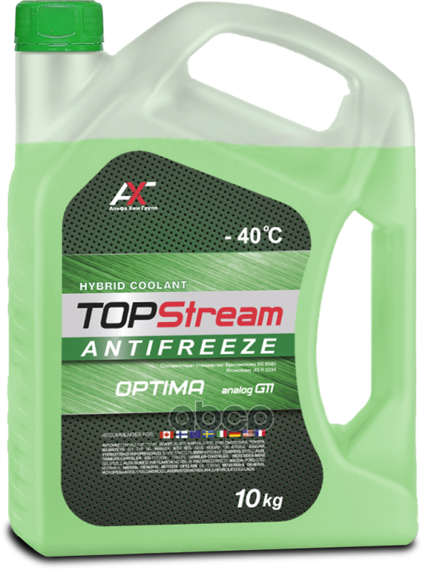 Антифриз Topstream Optima (Зеленый) G11 10 Л TOPStreamATSOG00010