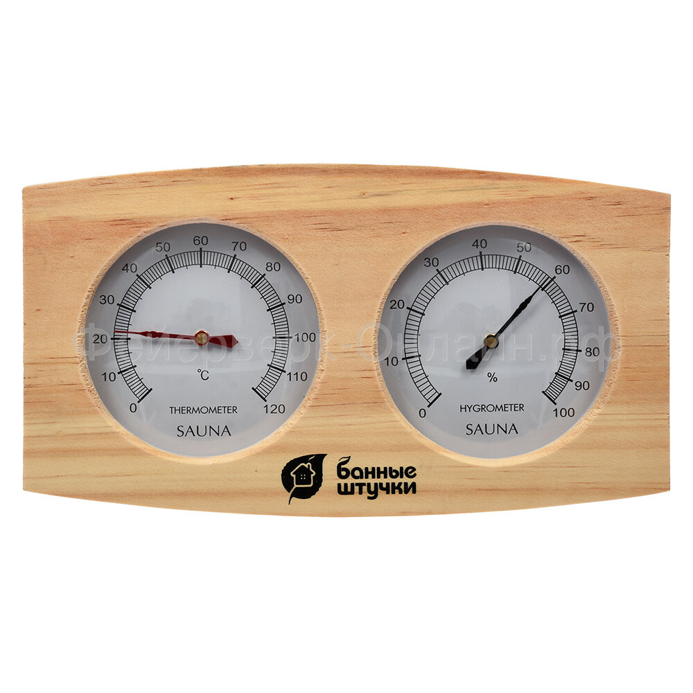 Термометр с гидрометром для бани и сауны Банная станция 245х135 см